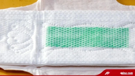 Produto descartável para almofada de período feminino, absorventes higiênicos biodegradáveis ​​de ânion por atacado da China